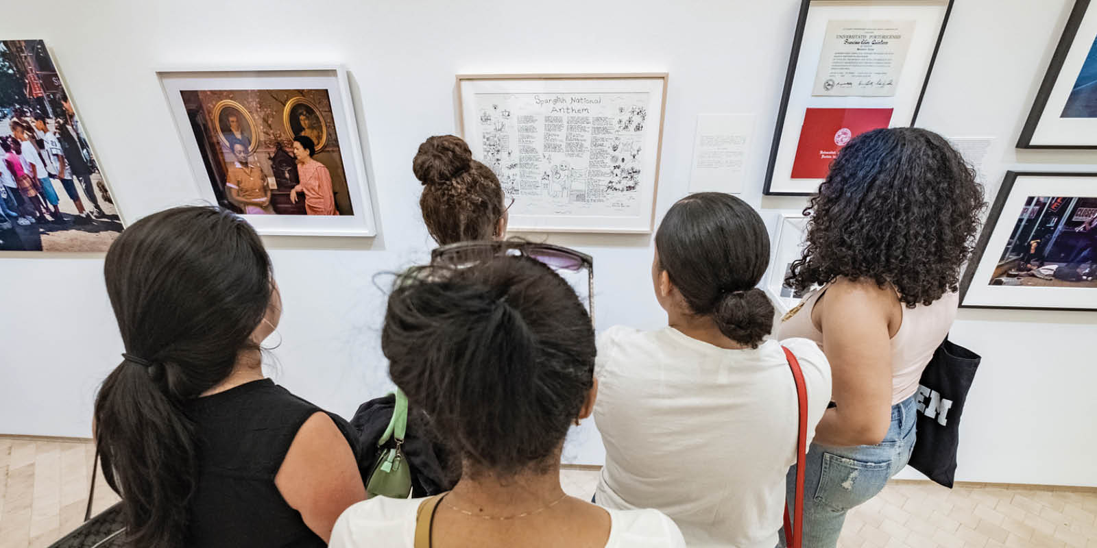 People visiting the museum