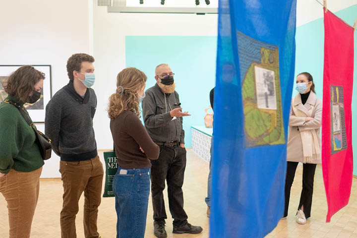 People visiting the museum