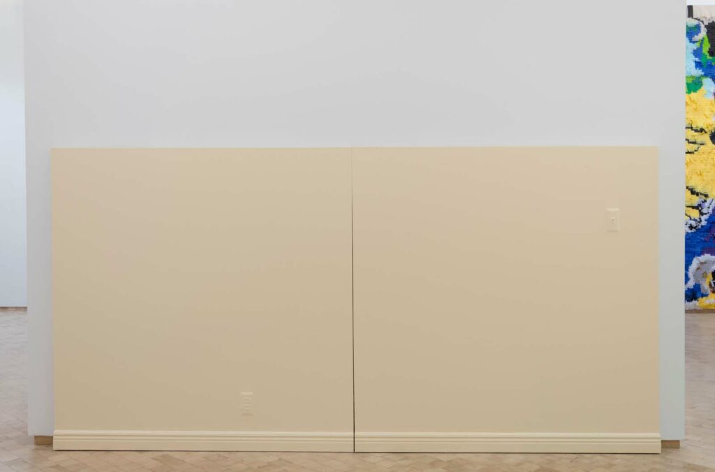 two large-scale canvas panels