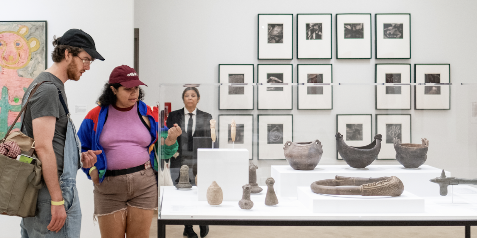 People visiting El Museo's exhibition